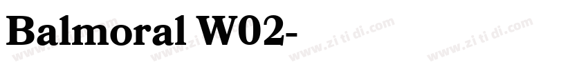 Balmoral W02字体转换